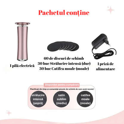 Pilă electrică profesională pentru picioare