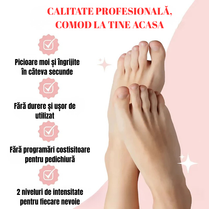 Pilă electrică profesională pentru picioare