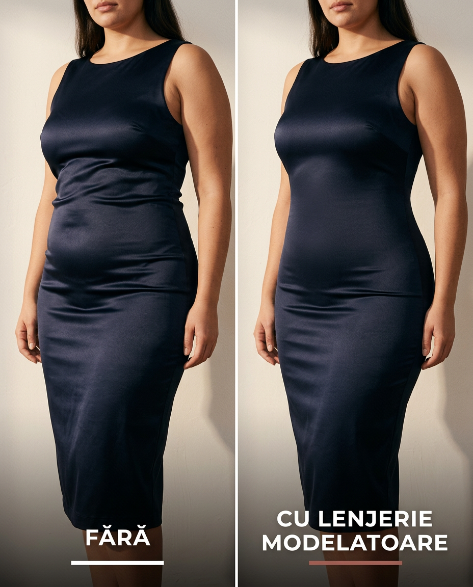 Lenjerie modelatoare cu suport anti-rulare